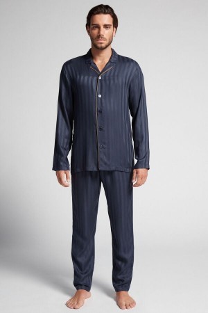 Intimissimi Modal Pajama Set Blå | DKJKU33252